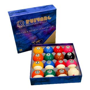 黑金刚台球子黑八水晶台球球子大号台球球子美式桌球台球球珠正品