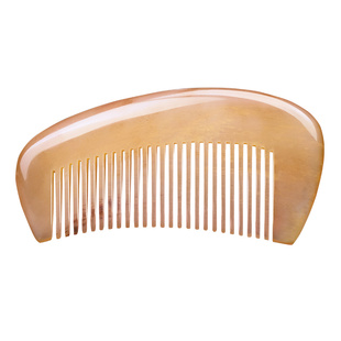 天然牛角梳加厚梳子长发男女士专用梳头梳白羊角便携静电经络礼物