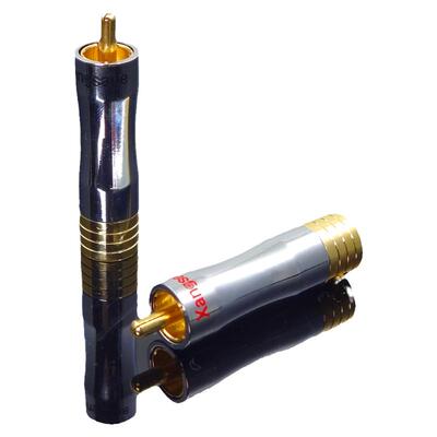 4K镀金插头公头信号端子莲花插座