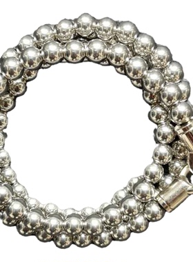 欧美风串珠男女款钛钢饰品手链