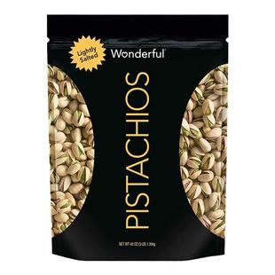 美国直邮 进口Wonderful万多福开心果1.36kg盐焗香烤椒盐休闲零食