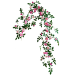 仿真蔷薇花玫瑰花藤条假花藤蔓空调管道遮挡装饰塑料花艺墙壁绿植