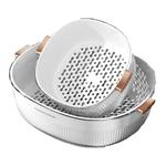 佳帮手洗菜盆沥水篮厨房食品级塑料水果盘客厅家用水果菜篮子洗菜