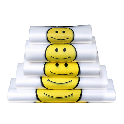 透明背心袋笑脸塑料袋外卖打包袋