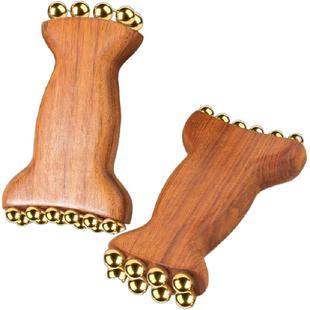 黄铜经络刷全身疏通神器按摩刷揉肚子腹部头部手腿背部刮痧工具