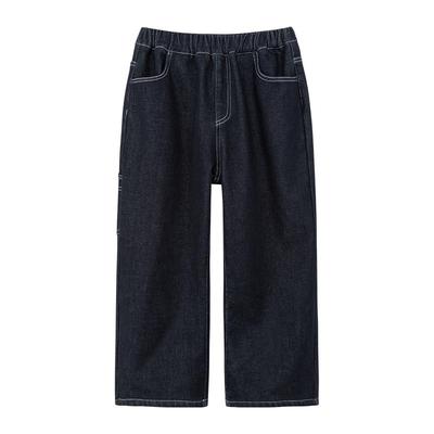 左西男童保暖新年款加绒牛仔裤