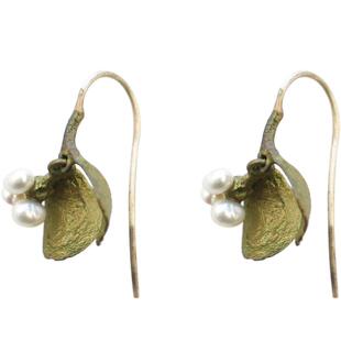 MichaelMichaud槲寄生耳环女小众设计感气质复古珍珠耳饰生日礼物