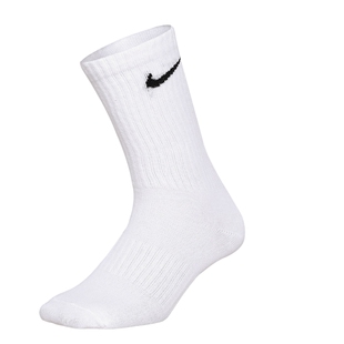 NIKE耐克跑步透气运动袜子男女白色中筒袜休闲3双装长袜子SX7676