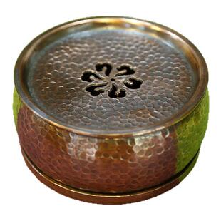 谨行壶承 云南手工家用厚重托盘功夫茶具储水圆形茶道干泡台3D231