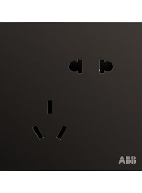 ABB开关插座纯平无框五孔