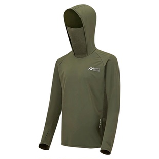 枯叶蝶1024防晒衣男款夏季冰丝防晒服带面罩垂钓野钓速干防紫外线