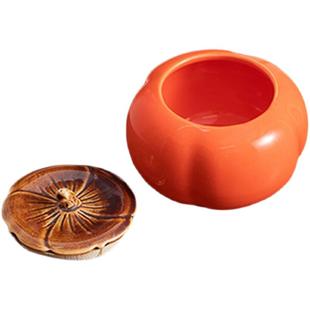 创意柿子喜糖盒子家有喜柿陶瓷结婚伴手礼满月回礼定制高级感复古