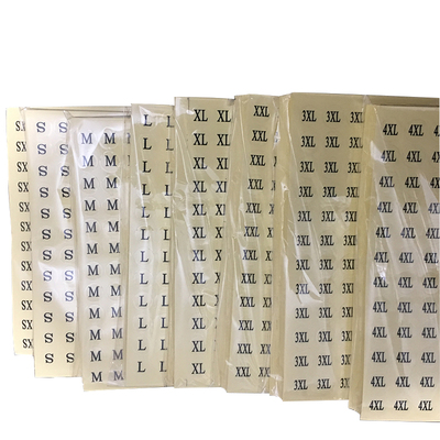 圆形透明黑字贴纸不干胶标签现货