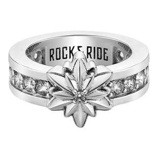 [新年礼物]ROCKRIDE 自由星耀双锆戒指 新款气质高级男星芒925银