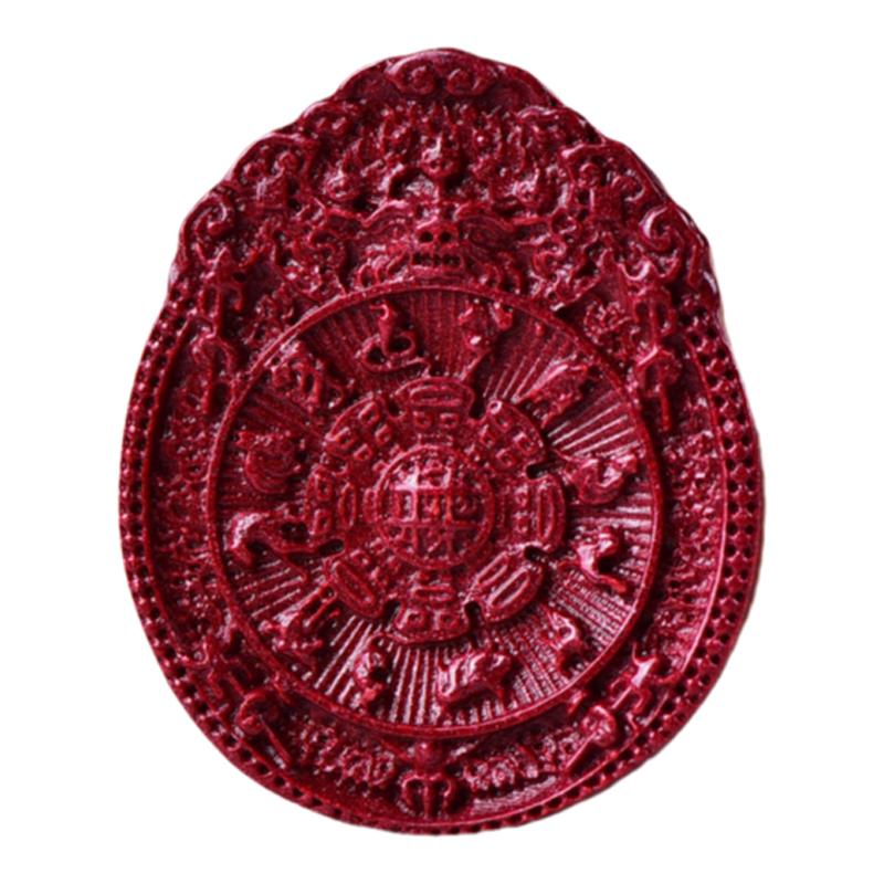 保真天然原矿朱砂紫金砂原石十二生肖九宫八卦吊坠挂件保平安佩戴