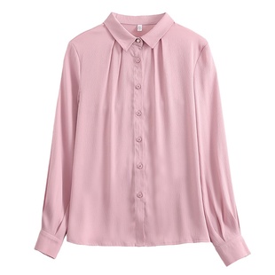 春秋衬衫女士长袖2026新款气质显瘦雪纺上衣高端洋气宽松妈妈衬衣