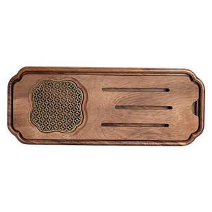 小型茶盘高端胡桃木储水式干泡盘2025新款家用茶台茶具实木茶托盘