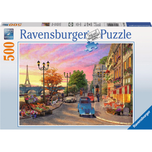 睿思Ravensburger巴黎夜晚500片德国进口拼图成人益智玩具成年