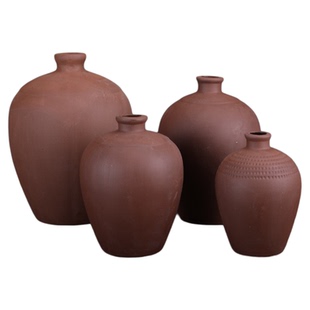 1斤陶瓷酒瓶2斤3斤密封土陶外无釉白酒存酒罐酒坛子5斤10斤空瓶M