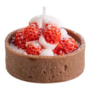 《水果派对》可爱草莓蓝莓吐司蛋挞香薰蜡烛甜品生日礼物伴手礼