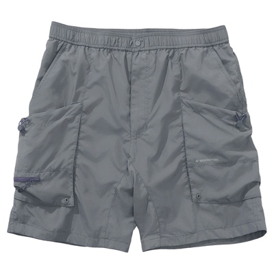 瞬时山野Monterest 户外C6防泼水五分裤轻量格纹亮面工装短裤男款