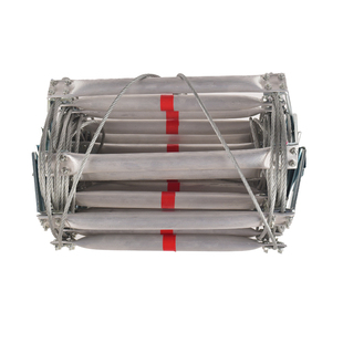 钢丝绳软梯绳梯家用软梯铝合金梯金属防火高空救援工程攀爬梯训练