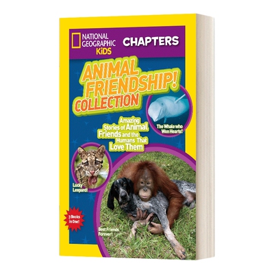 英文原版 National Geographic Kids Chapters 国家地理儿童章节书 动物友谊合集 动物和爱他们的人类的故事 英文版 进口英语书籍