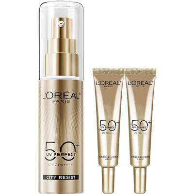 欧莱雅小金管防晒清爽敏感肌