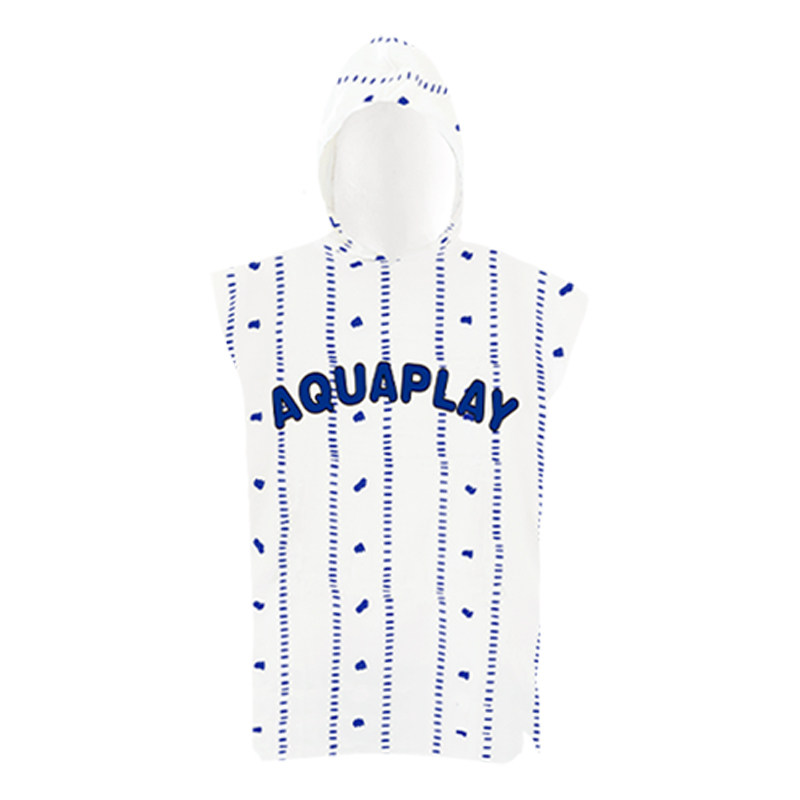 aquaplay童浴袍斗篷条纹防风罩衫