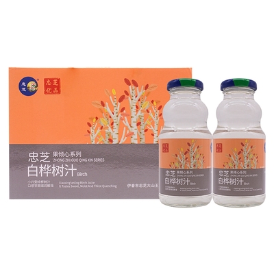 植物饮料白桦树汁忠芝248ml*6瓶