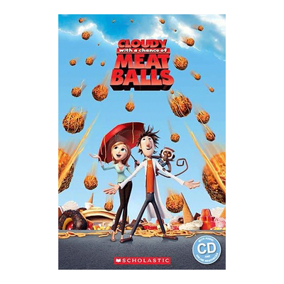 【现货】Cloudy with a Chance of Meatballs，食破天惊 天降美食 英文儿童故事书 附CD适合6-12岁原版进口图书书籍