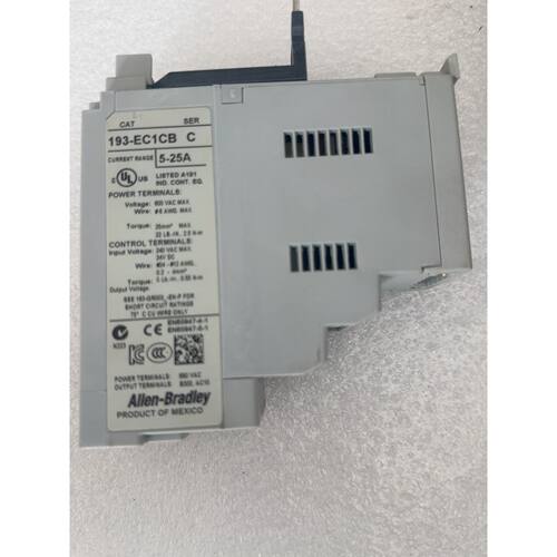 AB继电器 193-EC1CB C，E3系列，5-25A，原