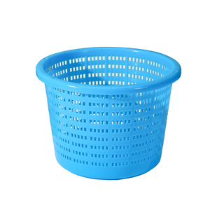 熟胶加厚塑料筐圆形水果采摘篮子蔬菜生鲜周转筐泥螺泥鳅海螺