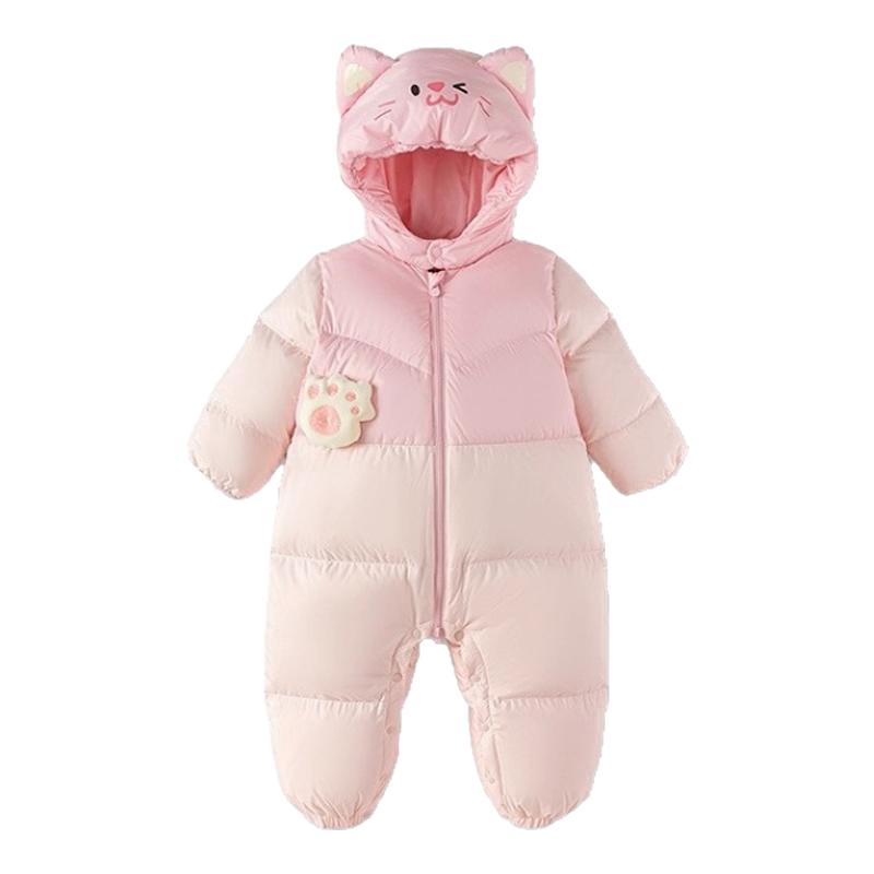 巴拉巴拉婴儿羽绒服连体衣宝宝