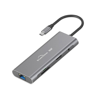 type-c拓展坞九合一HDMI千兆蓝硕