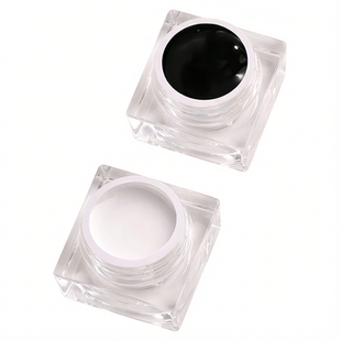 网红美甲黑白拍拍胶2026新款高饱和彩绘晕染渐变光疗指甲油胶店用