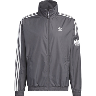 Adidas/阿迪达斯官方正品新款三叶草男女同款立领夹克外套JI7533