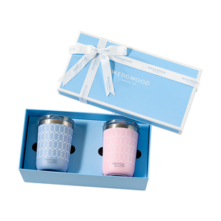 WEDGWOOD威基伍德金粉年华保温杯随行杯双杯礼盒装礼物