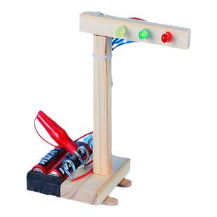 diy手工自制红绿灯材料模型科技小制作发明儿童科学实验电路玩具