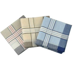 手帕老人用男士纯棉擦汗小方巾古风女士随身老式经典怀旧吸汗手绢