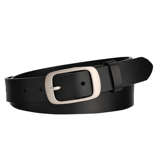 袋鼠原创复古风真皮针扣腰带百搭韩系牛皮cleanfit皮带男女裤带潮