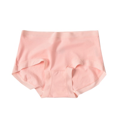 长绒棉无痕三角内裤双层底裆中腰