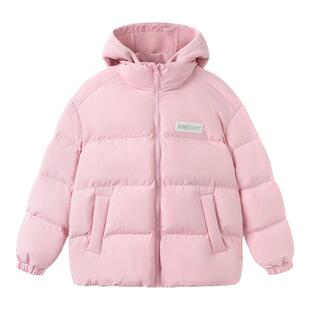 巴拉巴拉儿童羽绒服男童女童连帽外套假两件上衣2025冬装新款童装