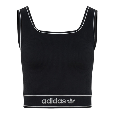 adidas阿迪达斯三叶草腰部衬垫背心秋女健身普拉提瑜伽胸衣LF4590