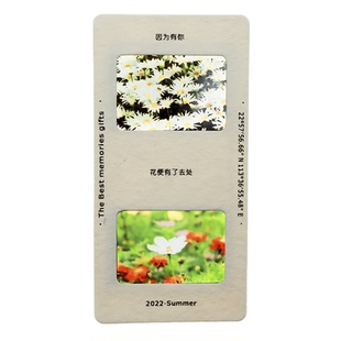 反转片胶片定制菲林票根应援爱豆光影照片书签毕业学生日礼物透卡