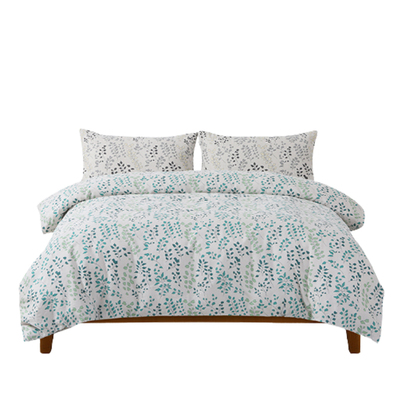 CASTLE GARDEN双层纱新疆棉床品套件枕套/被套/床单/床笠单装叶荫