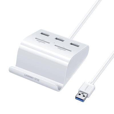 绿联USB3.0分线器SD卡高速读卡器