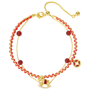 DODOGOGO红绳本命年手链女轻奢小众编织小马手饰2026新款生日礼物