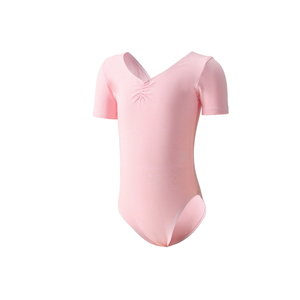 女童舞蹈练功服三件套短袖春夏