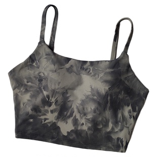 扎染运动内衣女聚拢跑步防震瑜伽健身文胸外穿美背吊带普拉提背心